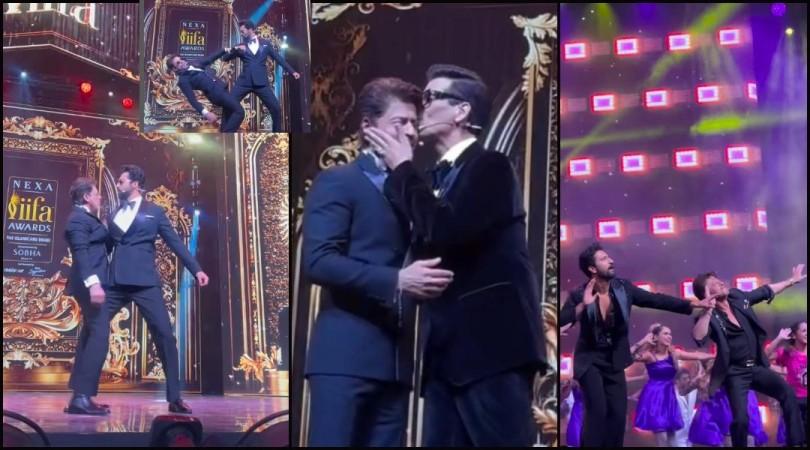 He then made his way to the stage, giving Vicky a tight hug before touching Shah Rukh's feet in gratitude while accepting the award. He then made his way to the stage, giving Vicky a tight hug before touching Shah Rukh's feet in gratitude while accepting the award.