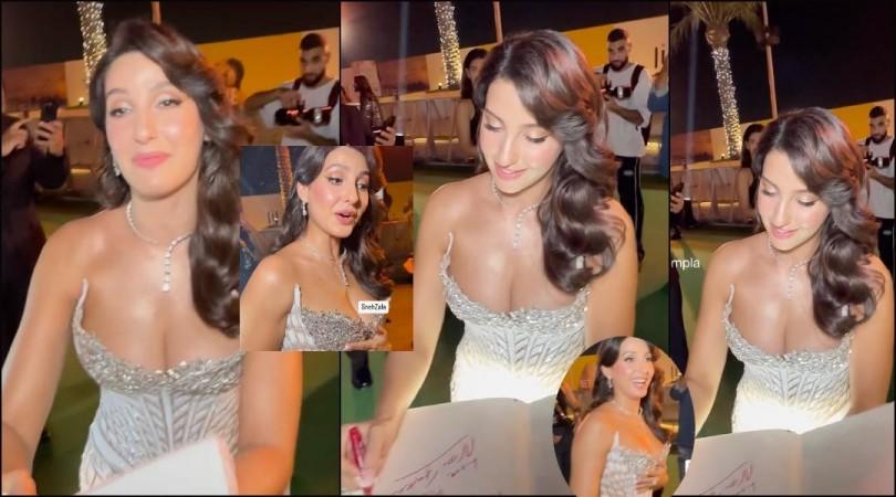 'Vulgar, awful': Papraazi zooms in on Nora Fatehi at inappropriate angles as she gives autographs to young male fans; leaves internet disgusted 'Vulgar, awful': Papraazi zooms in on Nora Fatehi at inappropriate angles as she gives autographs to young male fans; leaves internet disgusted