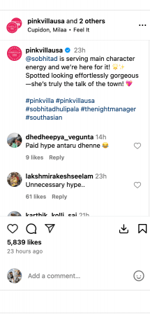'Looks awful and unclassy': Samantha's fans unimpressed with Sobhita Dhulipala's stylish, chic, colourful dress and curly hairdo 'Looks awful and unclassy': Samantha's fans unimpressed with Sobhita Dhulipala's stylish, chic, colourful dress and curly hairdo