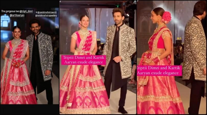 'Zero chemistry, bad walk on runway': Kartik Aaryan and Triptii Dimri exude elegance in traditional outfits as they turn showstoppers for Manish Malhotra's show 'Zero chemistry, bad walk on runway': Kartik Aaryan and Triptii Dimri exude elegance in traditional outfits as they turn showstoppers for Manish Malhotra's show