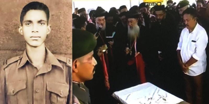 Thousands turn up to bid goodbye to Kerala soldier who died 56 years ag Thousands turn up to bid goodbye to Kerala soldier who died 56 years ago