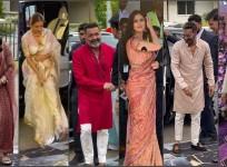Malaika Arora attends first event days after father's demise, injured Ajay Devgn limps; Katrina Kaif, Rashmika stun in ethnic outfits at Kalyan Navratri utsav