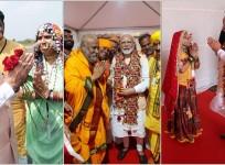 PM Modi welcomed by Banjara women, engages with community saints in Maha