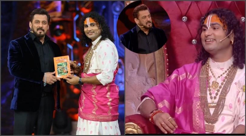 'Humko Bhagodi chaiye': Salman Khan tells Aniruddhacharya as Pookie Baba wants to find a bride for Salman Khan [Watch]