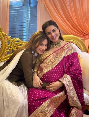 Shraddha Arya flaunts her baby bump; exuded pregnancy glow in pink saree at her godh bharai function; co-star Dheeraj Dhoopar attends Shraddha Arya flaunts her baby bump; exuded pregnancy glow in pink saree at her godh bharai function; co-star Dheeraj Dhoopar attends