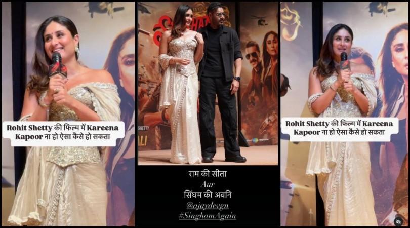 'Disrespectful': Netizens irked as Kareena Kapoor Khan compares herself to 'Goddess Sita' at the trailer launch of Singham Again
