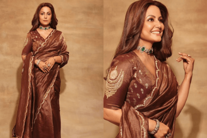 Hina Khan in Masaba Gupta saree Hina Khan in Masaba Gupta saree