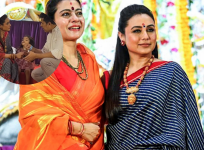 Rani Mukerji, Kajol at Durga Puja pandal