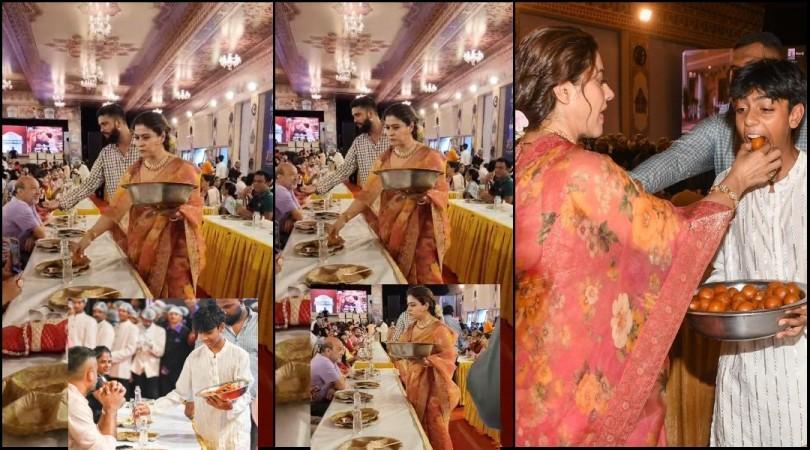 'Disrespectful,she's eating and serving at same time': Kajol serves bhog to devotees along with son Yug; Nysa skips visiting Pandal [Reactions]