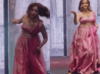 Rubina Dilaik trips on ramp
