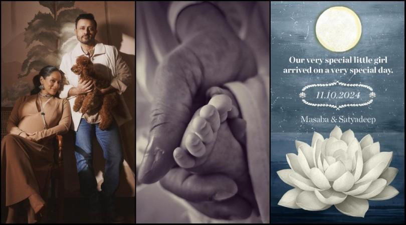 First pic of baby girl's feet: Parents Masaba Gupta, Satyadeep Misra blessed with a baby girl on the auspicious occasion of Navratri First pic of baby girl's feet: Parents Masaba Gupta, Satyadeep Misra blessed with a baby girl on the auspicious occasion of Navratri