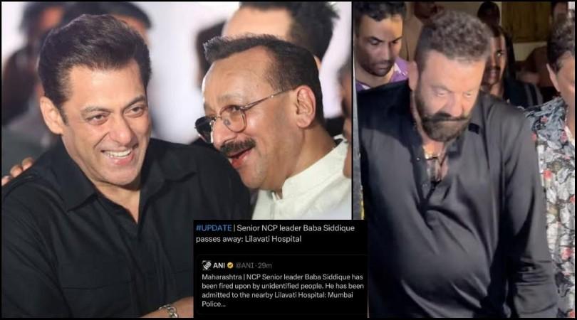 Baba Siddique shot dead in Mumbai : Salman Khan halts BB 18 shoot rushes to Lilavati hospital; Sanjay Dutt exits hospital Baba Siddique shot dead in Mumbai : Salman Khan halts BB 18 shoot rushes to Lilavati hospital; Sanjay Dutt exits hospital