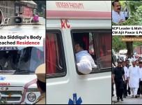 Baba Siddique shot dead in Mumbai :Mortal remains of politician reaches residence; NCP leader to be cremated with full state honours