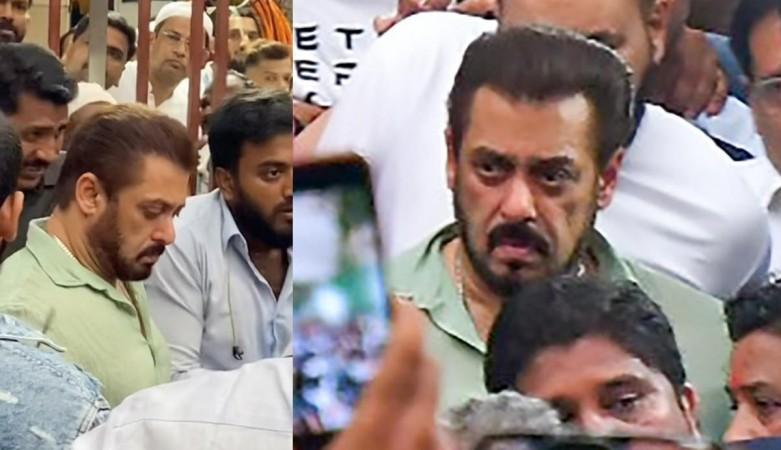 Salman Khan arrives at Baba Siddique's house surrounded by heavy security Salman Khan arrives at Baba Siddique's house surrounded by heavy security