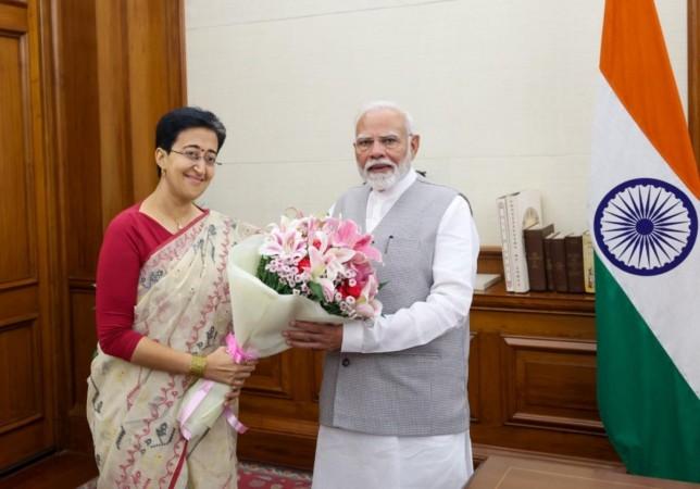 Delhi CM Atishi calls on PM Modi, first time after taking oath Delhi CM Atishi calls on PM Modi, first time after taking oath