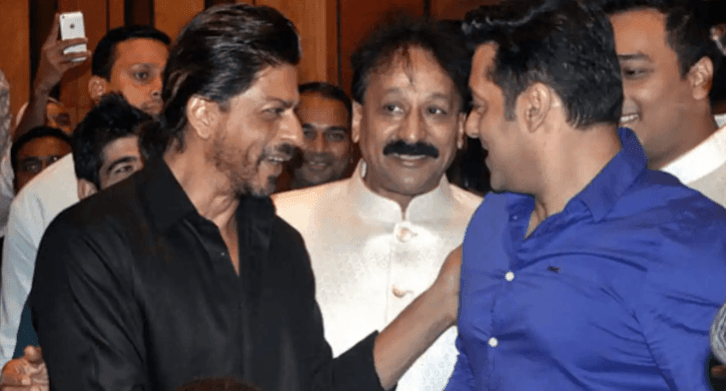 Salman Khan, Baba Siddique, Shah Rukh Khan Salman Khan, Baba Siddique, Shah Rukh Khan