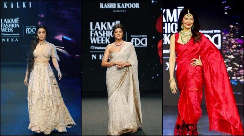 'Manly and disastrous walk': Shraddha Kapoor, Sushmita Sen fail to impress, Sangeeta Bijlani stuns in red hot saree as celebs shine at LFW