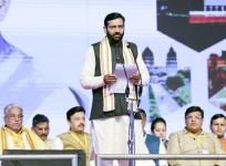 Haryana CM Saini, 13 ministers take oath in presence of PM, HM Shah and 18 CMs