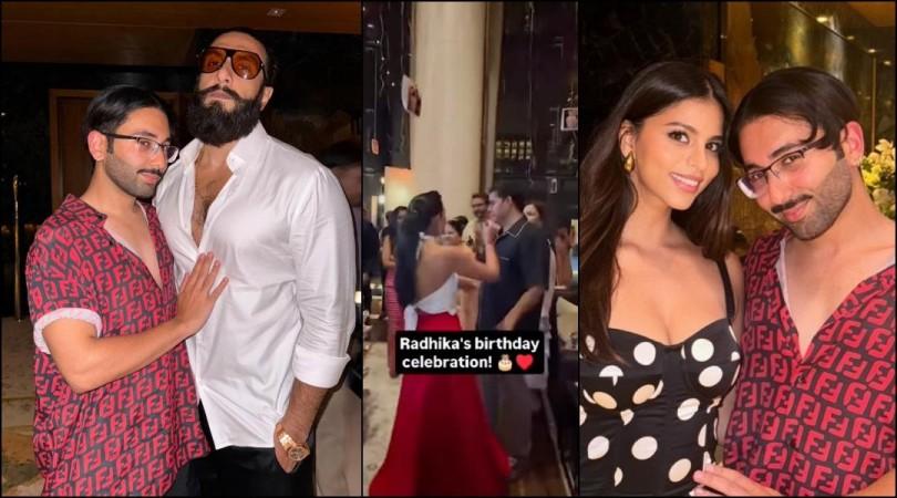 Akash Ambani refuses to eat cake as Radhika Merchant celebrated her birthday with Orry, Ranveer Singh, Suhana Khan, Janhvi Kapoor and family Akash Ambani refuses to eat cake as Radhika Merchant celebrated her birthday with Orry, Ranveer Singh, Suhana Khan, Janhvi Kapoor and family