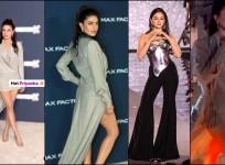 'PeeCee copies Alia Bhatt': Priyanka Chopra shines in shimmery mini dress; greets paps with folded hands, hand heart gesture; fans react