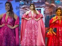 'Vulgar, bursting out of her outfit': Mannara Chopra opts for tight-fitted blouse; gets body shamed as she walks the ramp for fashion show