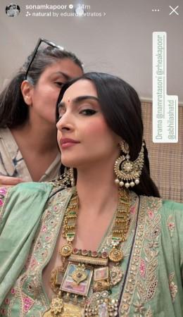 sonam kapoor for karwa chauth sonam kapoor for karwa chauth