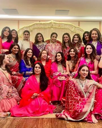 Neelam, Maheep Kapoor, Bhavana Pandey, Mira Rajput, Rani Mukerji stun in traditional outfits as they attend Karwa Chauth puja at Anil Kapoor's abode