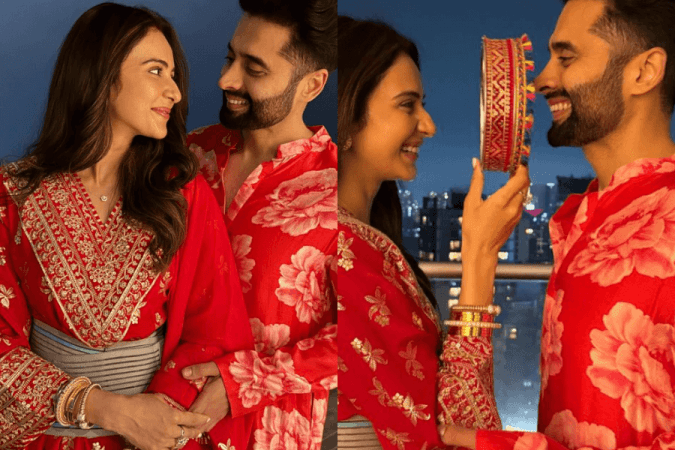 Rakul Preet Singh and Jackky Bhagnani Karwa Chauth Rakul Preet Singh and Jackky Bhagnani Karwa Chauth