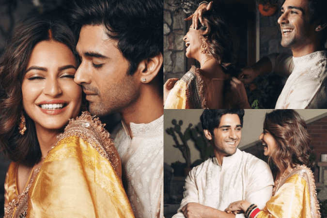 Kriti Kharbanda and Pulkit Samrat Karwa Chauth Kriti Kharbanda and Pulkit Samrat Karwa Chauth