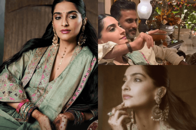 Sonam Kapoor and Anand Ahuja karwachauth Sonam Kapoor and Anand Ahuja karwachauth