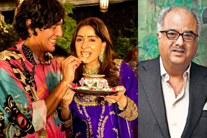 Bhavana Panday, Chunky Panday, Boney Kapoor Bhavana Panday, Chunky Panday, Boney Kapoor