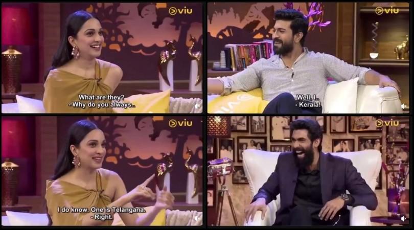 Rana daggubati laughs as Kiara Advani struggles to pronounce 'Andhra Pradesh'; slammed for not knowing South languages and states Rana daggubati laughs as Kiara Advani struggles to pronounce 'Andhra Pradesh'; slammed for not knowing South languages and states
