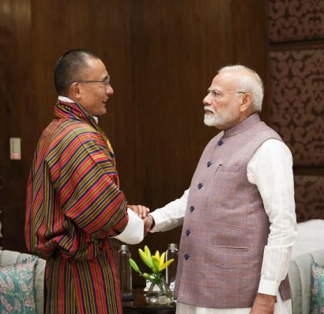 Indian PM Narendra Modi and Bhutanese PM Tshering Tobgay recently met Indian PM Narendra Modi and Bhutanese PM Tshering Tobgay recently met