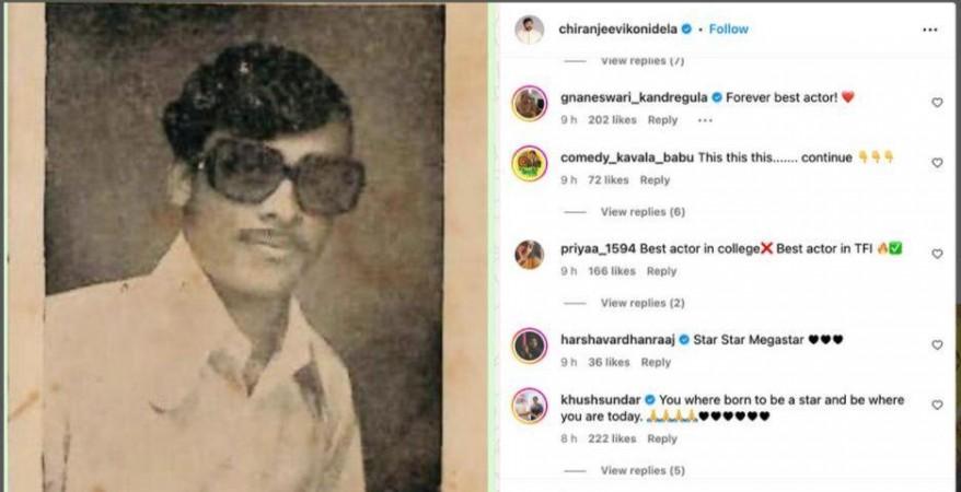 The comment section was filled with love, appreciation and adoration for the Megastar. Chiranjeevi