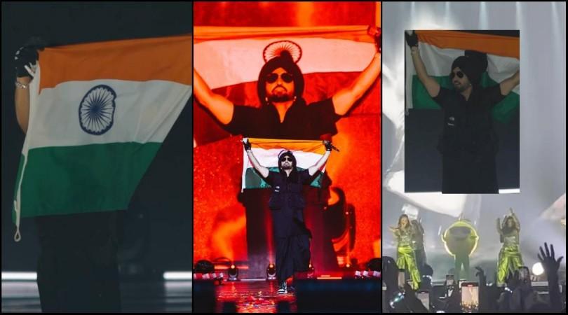 'Ye mera desh, mera ghar hai': Diljit Dosanjh's concert starts late; singer waves Indian national flag, lemon man steals the show [Watch]