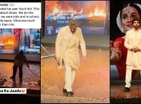 Kartik Aaryan does a spooky slide moonwalk step to dust off the confetti on stage; leaves netizens unimpressed