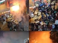 Fire breaks out at firecracker shop in Hyderabad