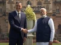 PM Modi, Spanish Prez pledge to enhance partnership in bilateral talks, held at Laxmi Vilas Palace