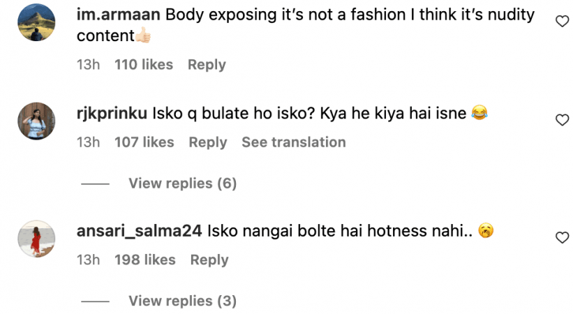 'Vulgar, cringe': Avneet Kaur criticised for wearing navy blue bralette, thigh-high slit skirt for Diwali bash 'Vulgar, cringe': Avneet Kaur criticised for wearing navy blue bralette, thigh-high slit skirt for Diwali bash