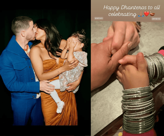 Priyanka Chopra and Nick Jonas' Daughter Malti Marie Sports Shimmery Bangles For Dhanteras