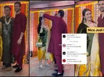 'Is she pregnant?': Fans ask as Divyanka Tripathi hides her belly with dupatta as she gets papped with Vivek Dahiya at Diwali Bash