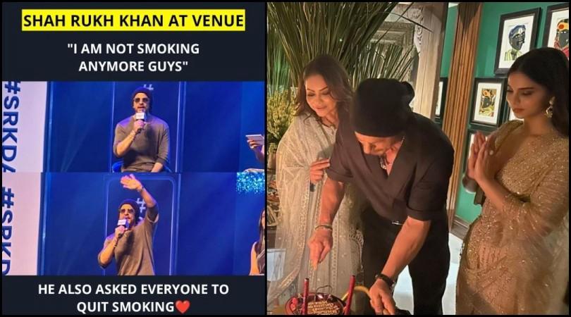 'I'm not smoking, but I still feel breathless': SRK quits smoking years after admitting to smoking 100 cigarettes a day 'I'm not smoking, but I still feel breathless': SRK quits smoking years after admitting to smoking 100 cigarettes a day