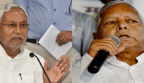 Lalu Prasad Yadav slams Nitish Kumar for his 'feet touching' habit