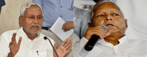 Lalu Prasad Yadav slams Nitish Kumar for his 'feet touching' habit Lalu Prasad Yadav slams Nitish Kumar for his 'feet touching' habit