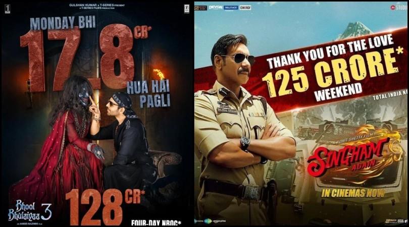 Box-office clash: Kartik Aaryan's Bhool Bhulaiyaa 3 loses the battle against Ajay Devgn's Singham Again [Detailed report]