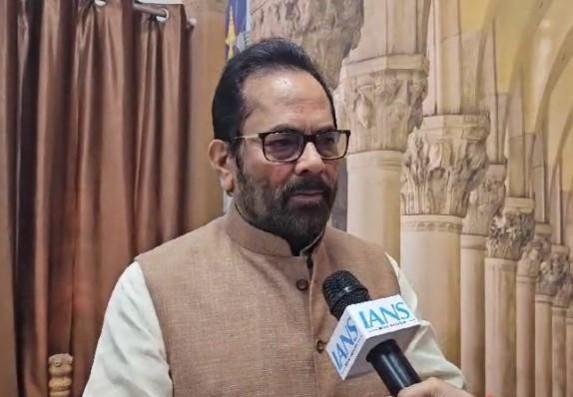 Naqvi condemns resolution on Article 370 restoration in J&K Assembly Naqvi condemns resolution on Article 370 restoration in J&K Assembly