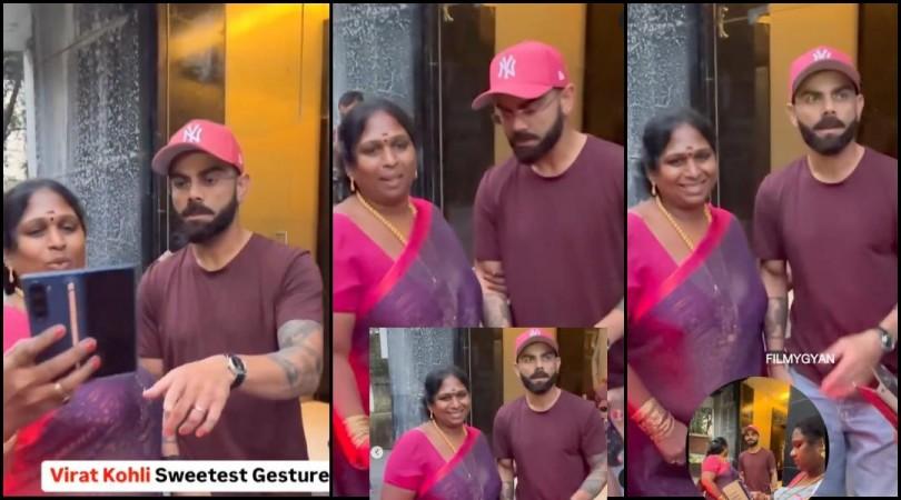 'Shameful, disrespectful': Internet irked after female fan grabs, pulls Virat Kohli's hand for a selfie [Watch]