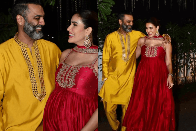 Sonnalli with husband Sonnalli with husband