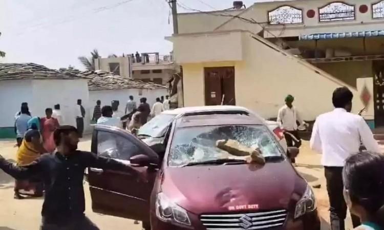 55 held for attack on officials in Telangana