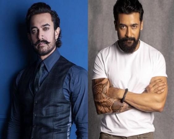 Amir was the lead of Suriya's blockbuster hit film Ghajini's remake in Bollywood. amir-suriya